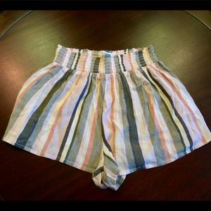 Urban Outfitters Flowy Striped Linen Shorts (NWOT)